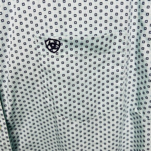 Ariat Real Womens Sz XXL Fitted Long-Sleeved Button-Down Western Shirt Flip Cuff - Picture 6 of 10